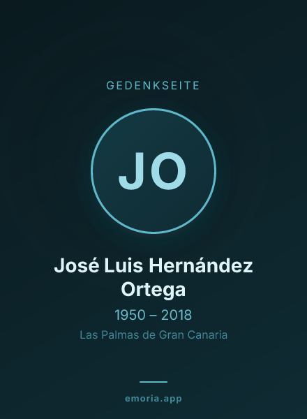 Gedenkportrait von José Luis Hernández Ortega
