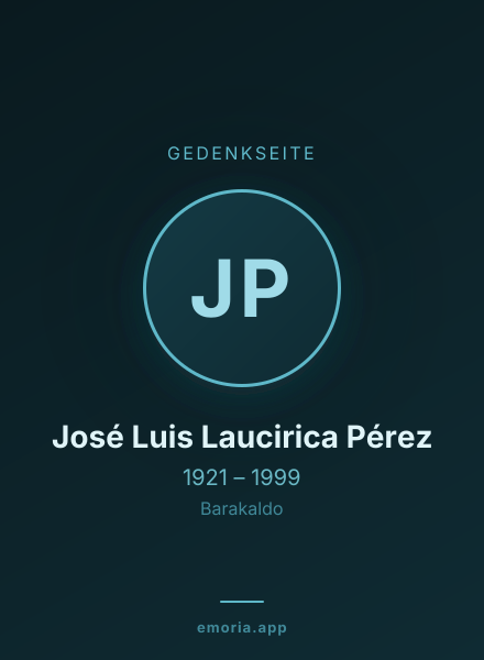 Gedenkportrait von José Luis Laucirica Pérez