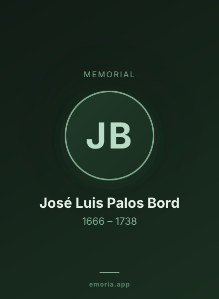 Memorial portrait of José Luis Palos Bord