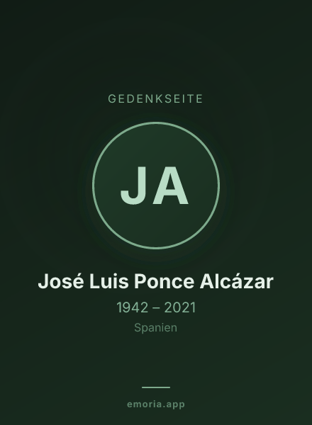 Gedenkportrait von José Luis Ponce Alcázar