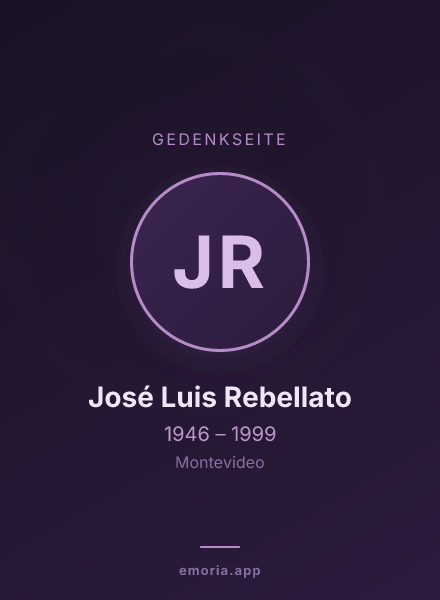 Gedenkportrait von José Luis Rebellato