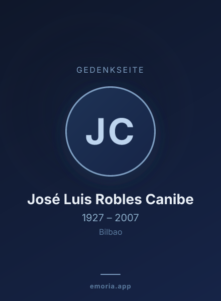 Gedenkportrait von José Luis Robles Canibe