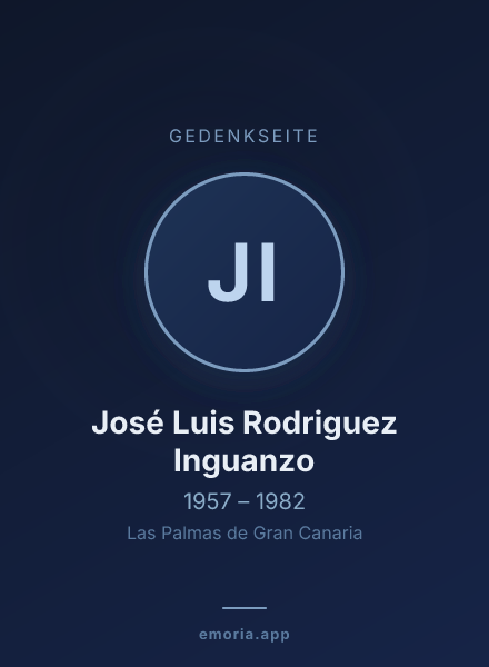 Gedenkportrait von José Luis Rodriguez Inguanzo