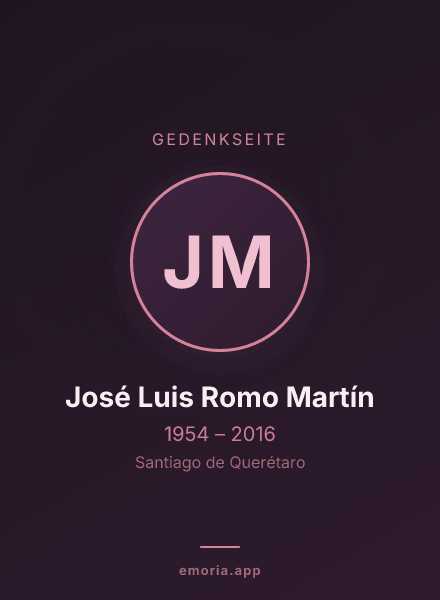 Gedenkportrait von José Luis Romo Martín