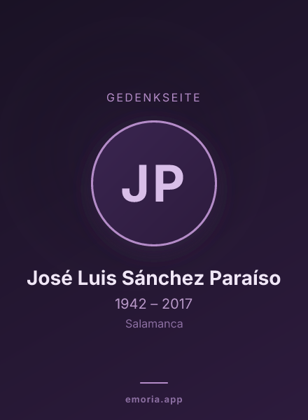 Gedenkportrait von José Luis Sánchez Paraíso