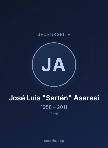 Gedenkportrait von José Luis "Sartén" Asaresi