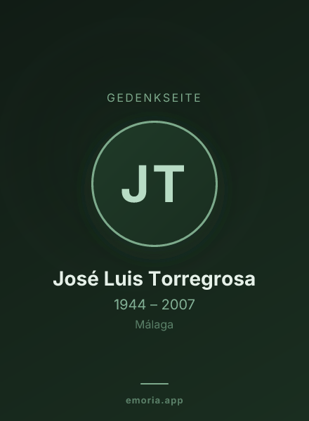 Gedenkportrait von José Luis Torregrosa