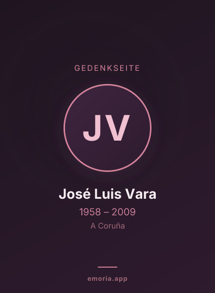 Gedenkportrait von José Luis Vara