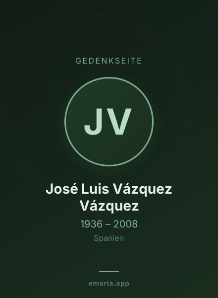 Gedenkportrait von José Luis Vázquez Vázquez