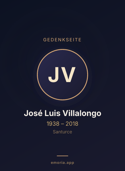 Gedenkportrait von José Luis Villalongo