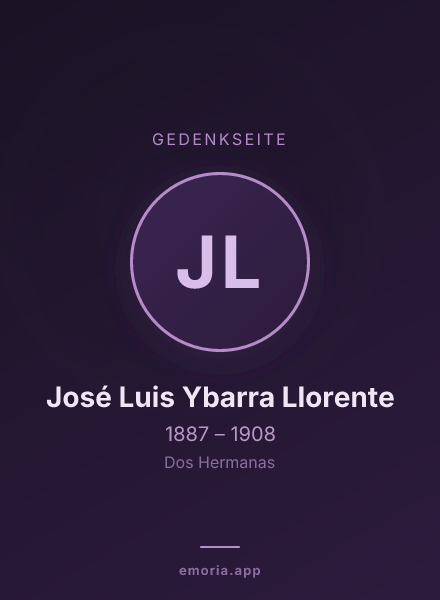 Gedenkportrait von José Luis Ybarra Llorente