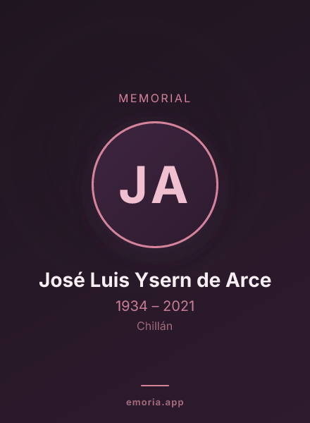 Memorial portrait of José Luis Ysern de Arce