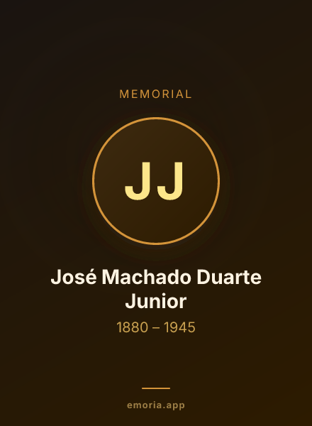 Memorial portrait of José Machado Duarte Junior