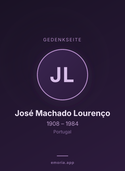 Gedenkportrait von José Machado Lourenço