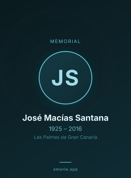 Memorial portrait of José Macías Santana