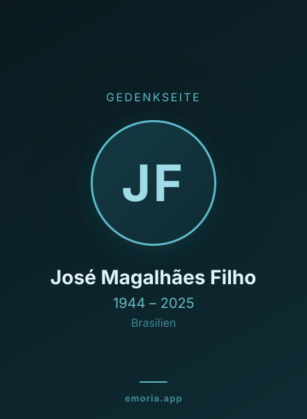 Gedenkportrait von José Magalhães Filho