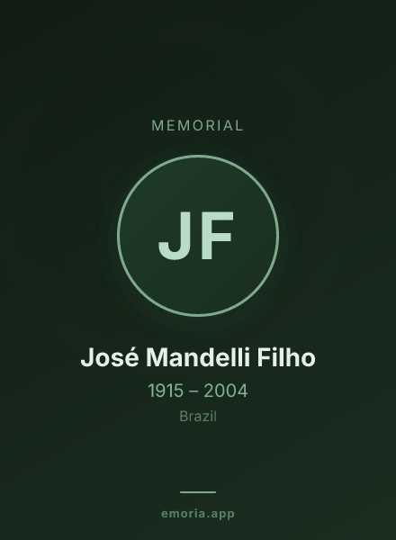 Memorial portrait of José Mandelli Filho