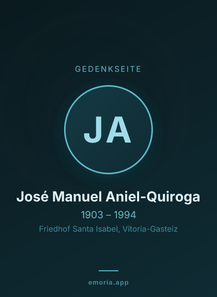 Gedenkportrait von José Manuel Aniel-Quiroga