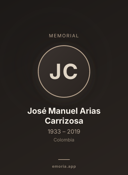 Memorial portrait of José Manuel Arias Carrizosa