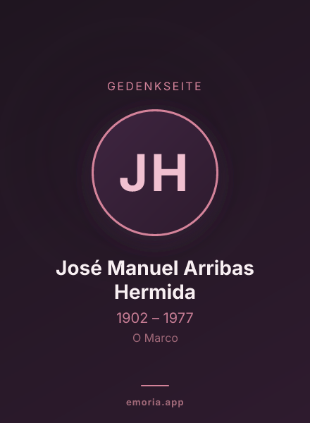 Gedenkportrait von José Manuel Arribas Hermida