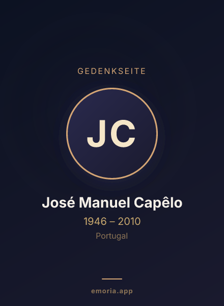 Gedenkportrait von José Manuel Capêlo