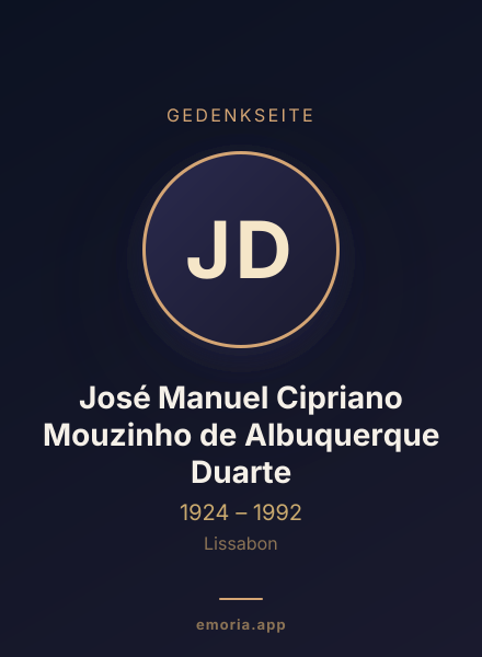Gedenkportrait von José Manuel Cipriano Mouzinho de Albuquerque Duarte