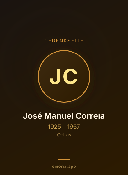 Gedenkportrait von José Manuel Correia