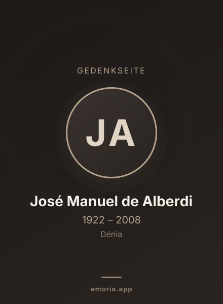 Gedenkportrait von José Manuel de Alberdi