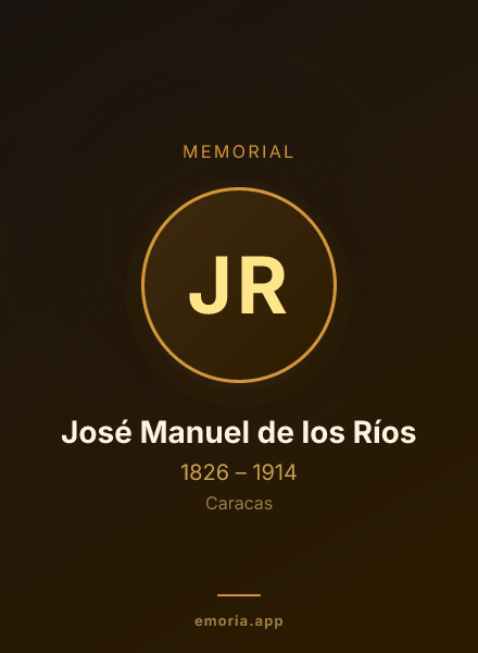 Memorial portrait of José Manuel de los Ríos