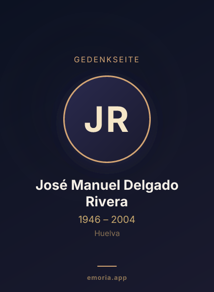 Gedenkportrait von José Manuel Delgado Rivera