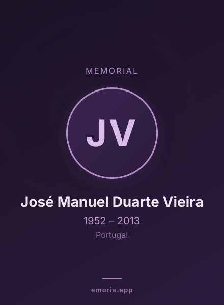 Memorial portrait of José Manuel Duarte Vieira