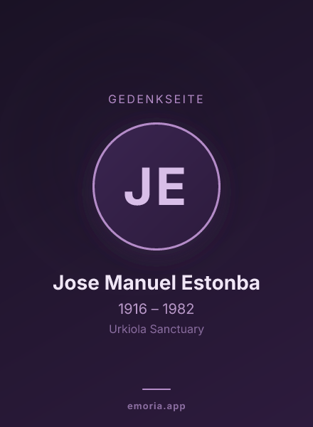 Gedenkportrait von Jose Manuel Estonba