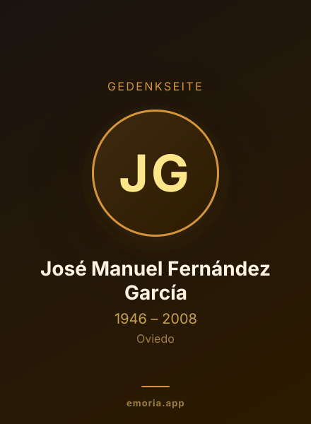 Gedenkportrait von José Manuel Fernández García