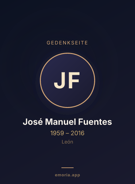 Gedenkportrait von José Manuel Fuentes