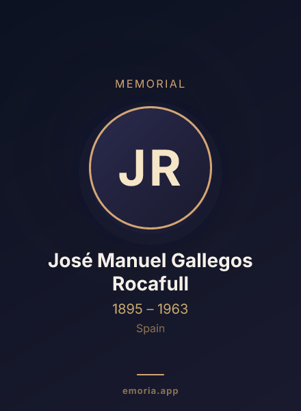 Memorial portrait of José Manuel Gallegos Rocafull