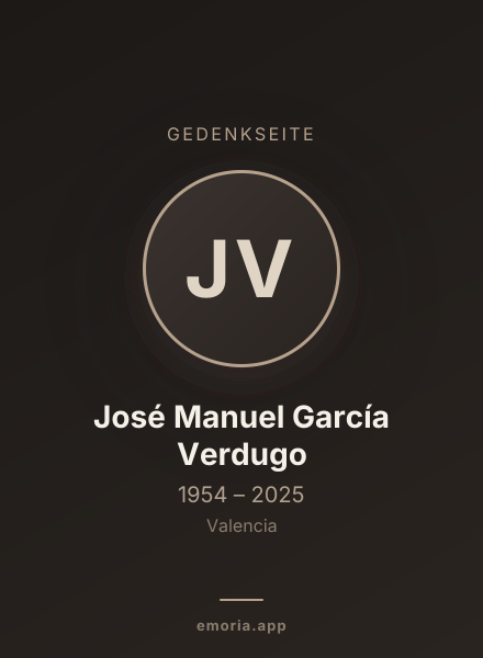 Gedenkportrait von José Manuel García Verdugo