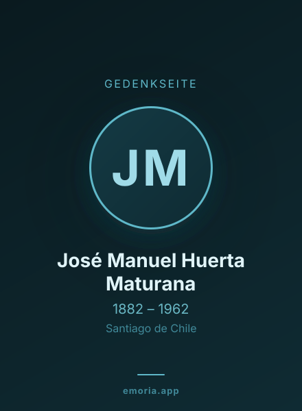 Gedenkportrait von José Manuel Huerta Maturana