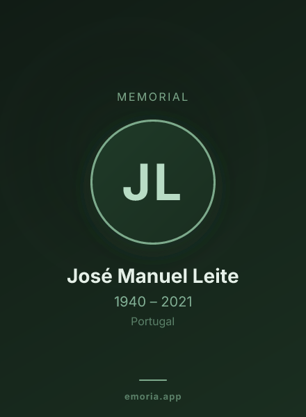 Memorial portrait of José Manuel Leite