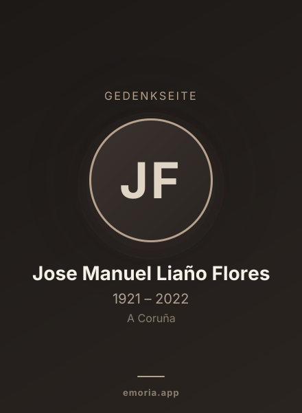 Gedenkportrait von Jose Manuel Liaño Flores