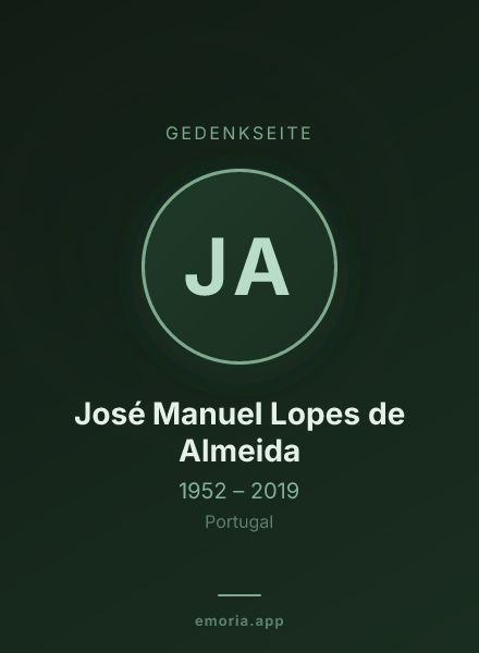 Gedenkportrait von José Manuel Lopes de Almeida
