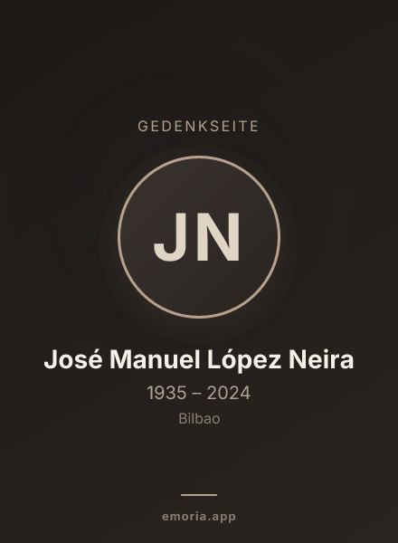 Gedenkportrait von José Manuel López Neira