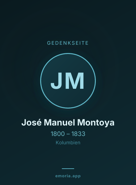 Gedenkportrait von José Manuel Montoya