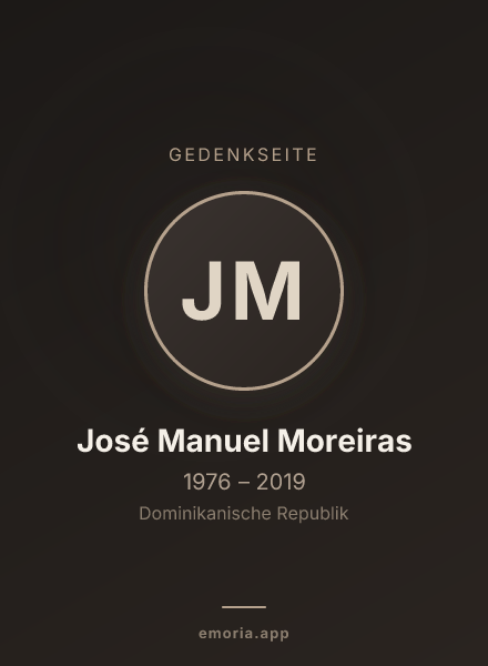 Gedenkportrait von José Manuel Moreiras