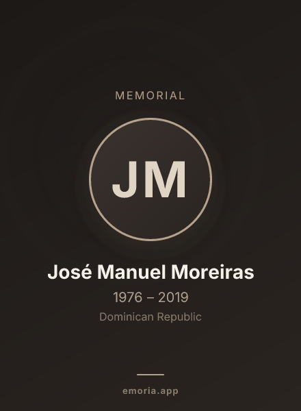 Memorial portrait of José Manuel Moreiras