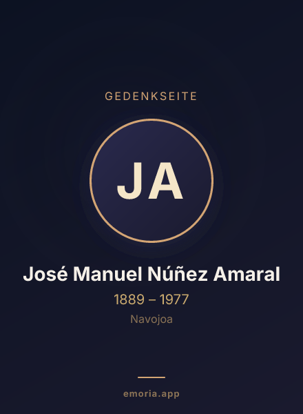 Gedenkportrait von José Manuel Núñez Amaral