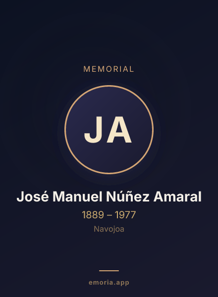 Memorial portrait of José Manuel Núñez Amaral