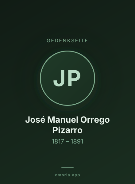 Gedenkportrait von José Manuel Orrego Pizarro