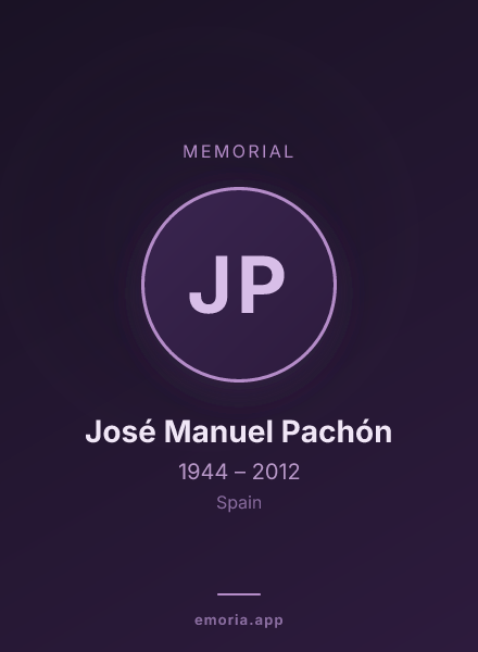 Memorial portrait of José Manuel Pachón