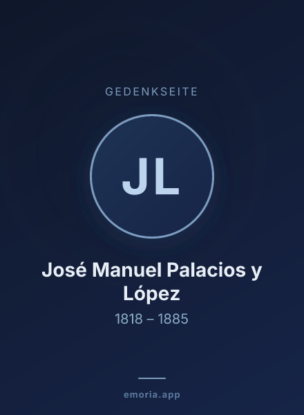 Gedenkportrait von José Manuel Palacios y López