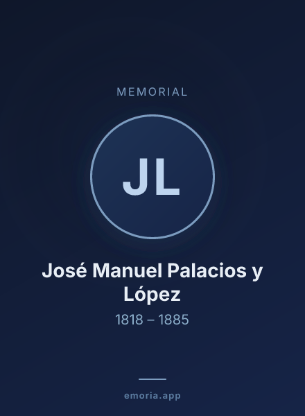 Memorial portrait of José Manuel Palacios y López